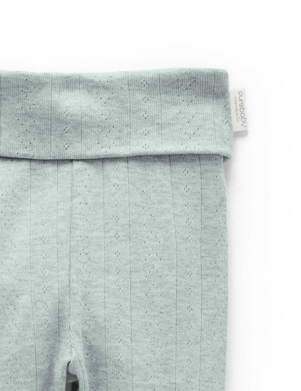 Ess Pointelle Legging - Fern Melange