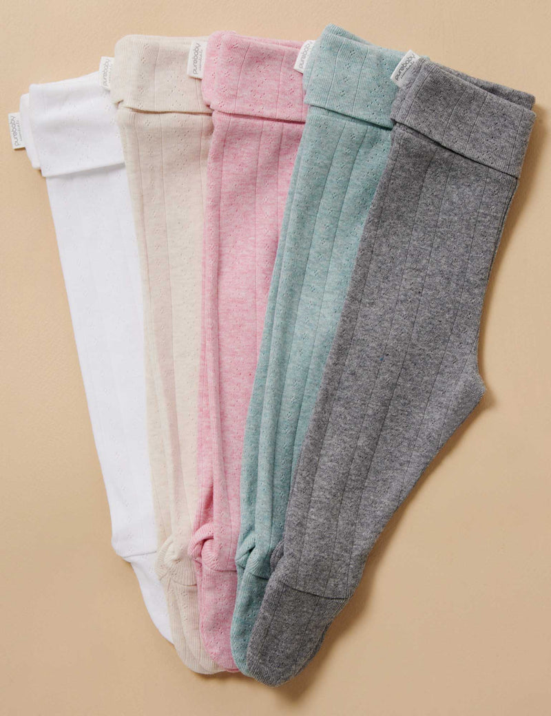 Ess Pointelle Legging - Peony Melange