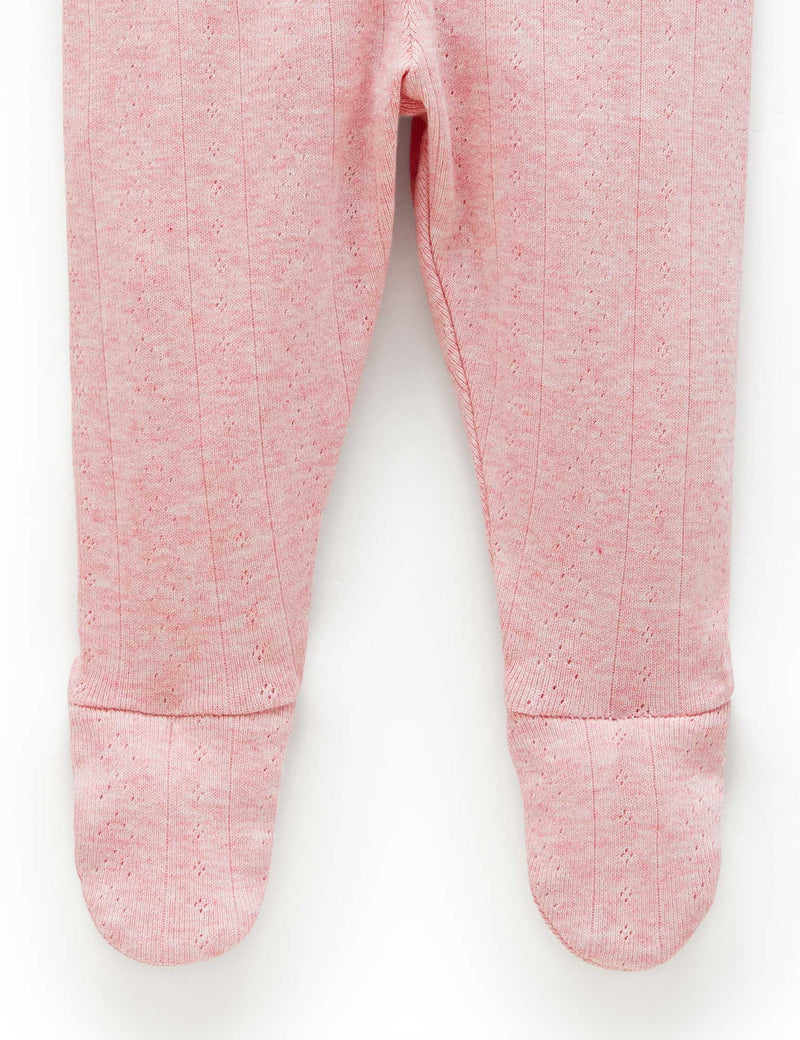 Ess Pointelle Legging - Peony Melange