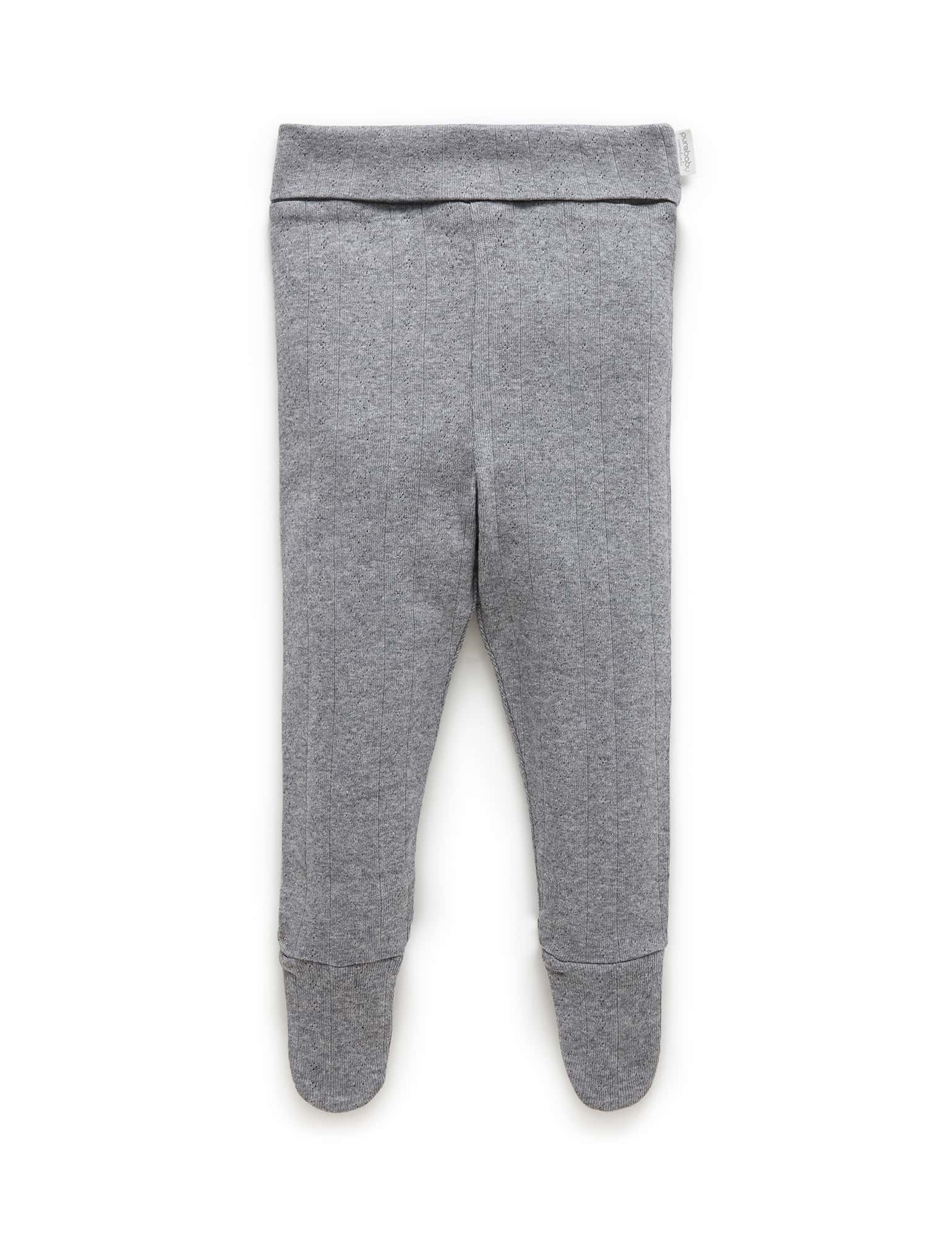 Ess Pointelle Legging - Smoke Melange