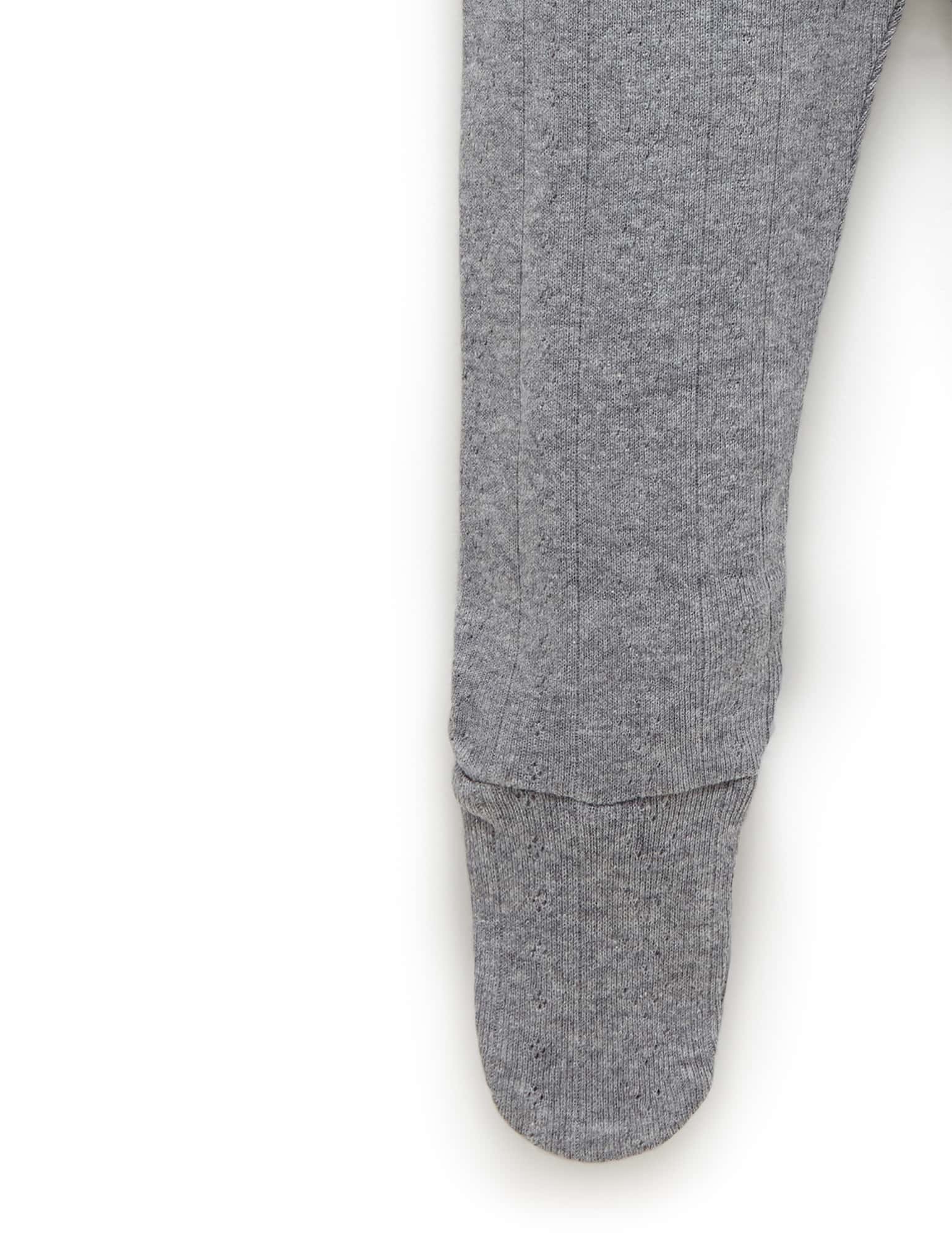 Ess Pointelle Legging - Smoke Melange