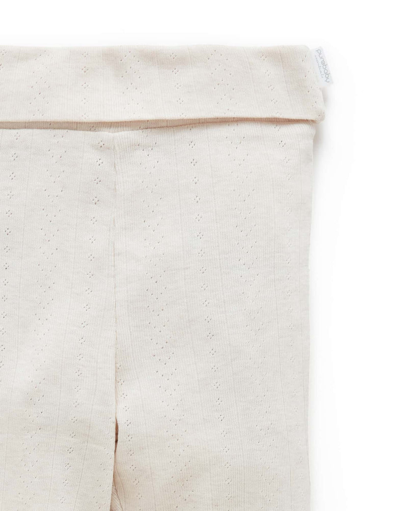 Ess Pointelle Legging - Wheat melange