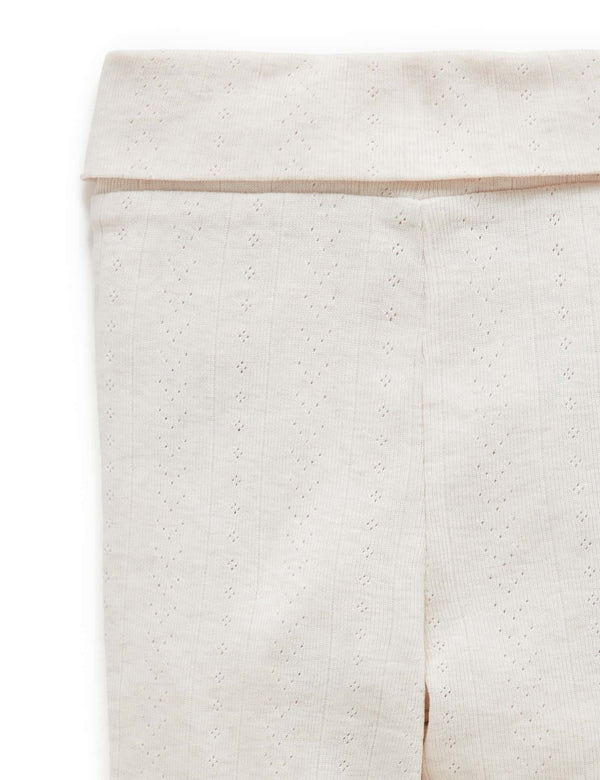 Ess Pointelle Legging - Wheat melange