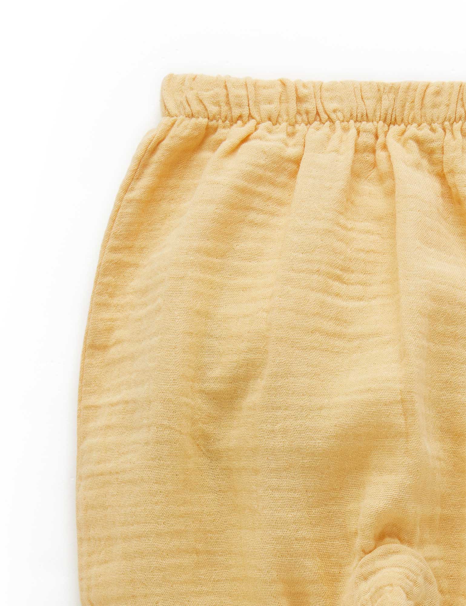 Crinkle Slouch Pants - Gold