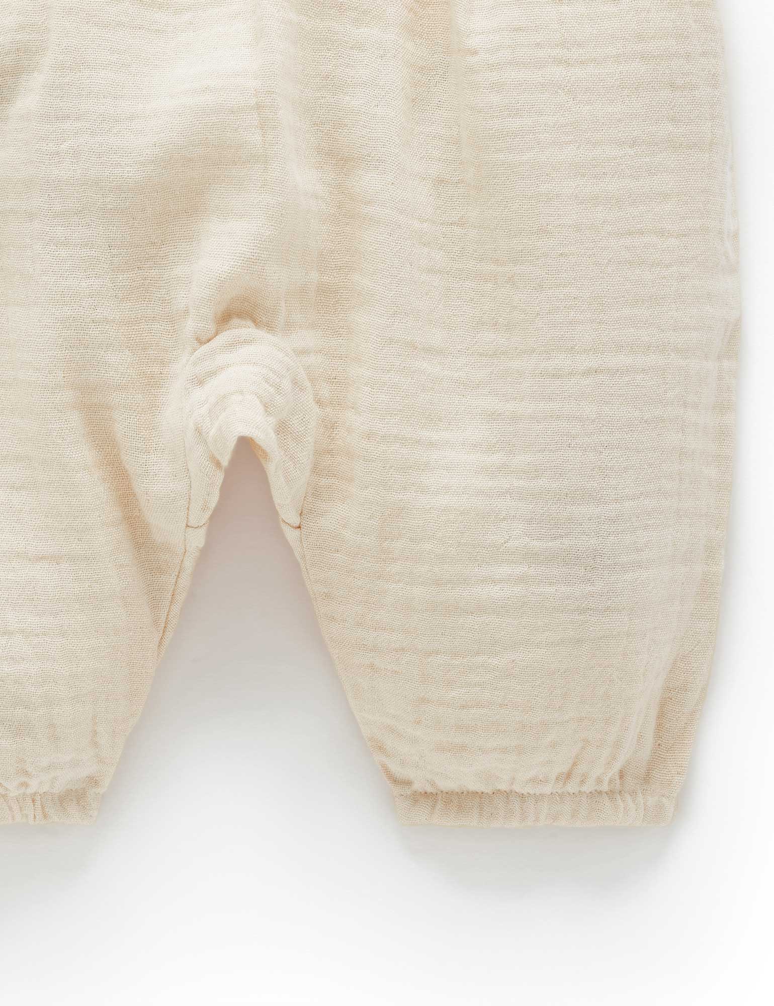 Crinkle Slouch Pants - Wheat