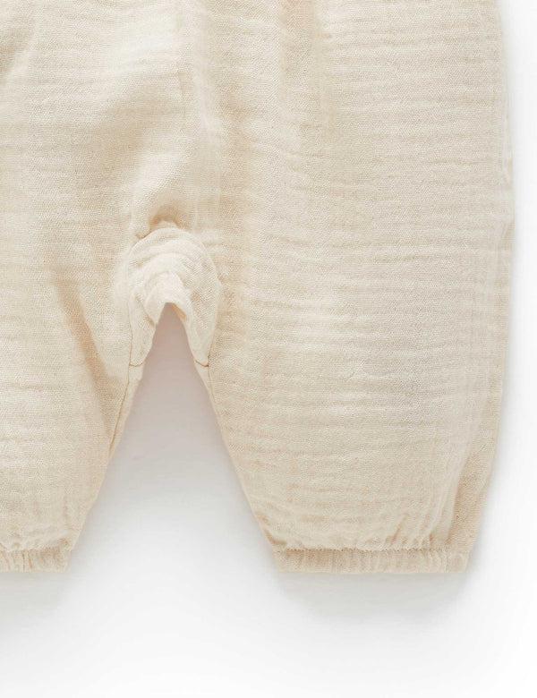 Crinkle Slouch Pants - Wheat