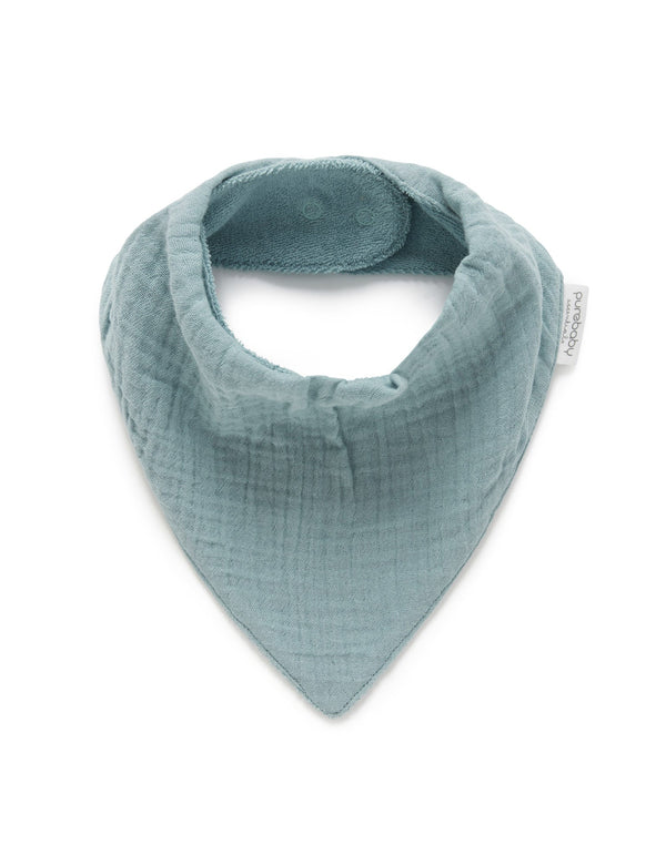 Crinkle Bandanna Bib - Sage