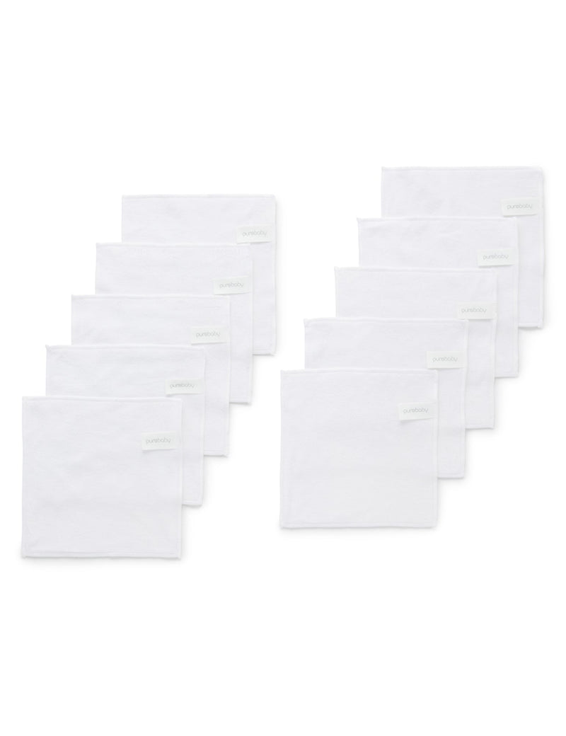 Cloth Wipes - 10 Pcs - White