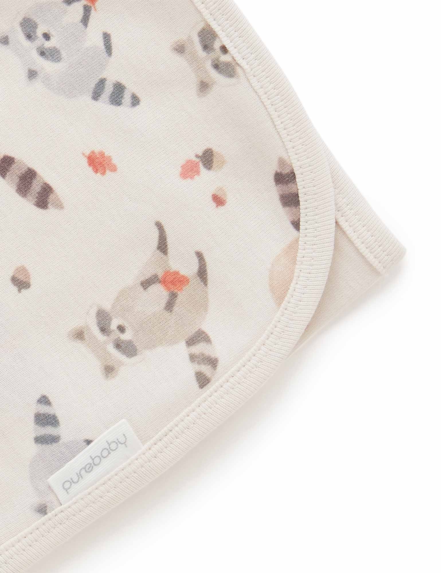 Printed Bunny Rug - Little Raccoon Print
