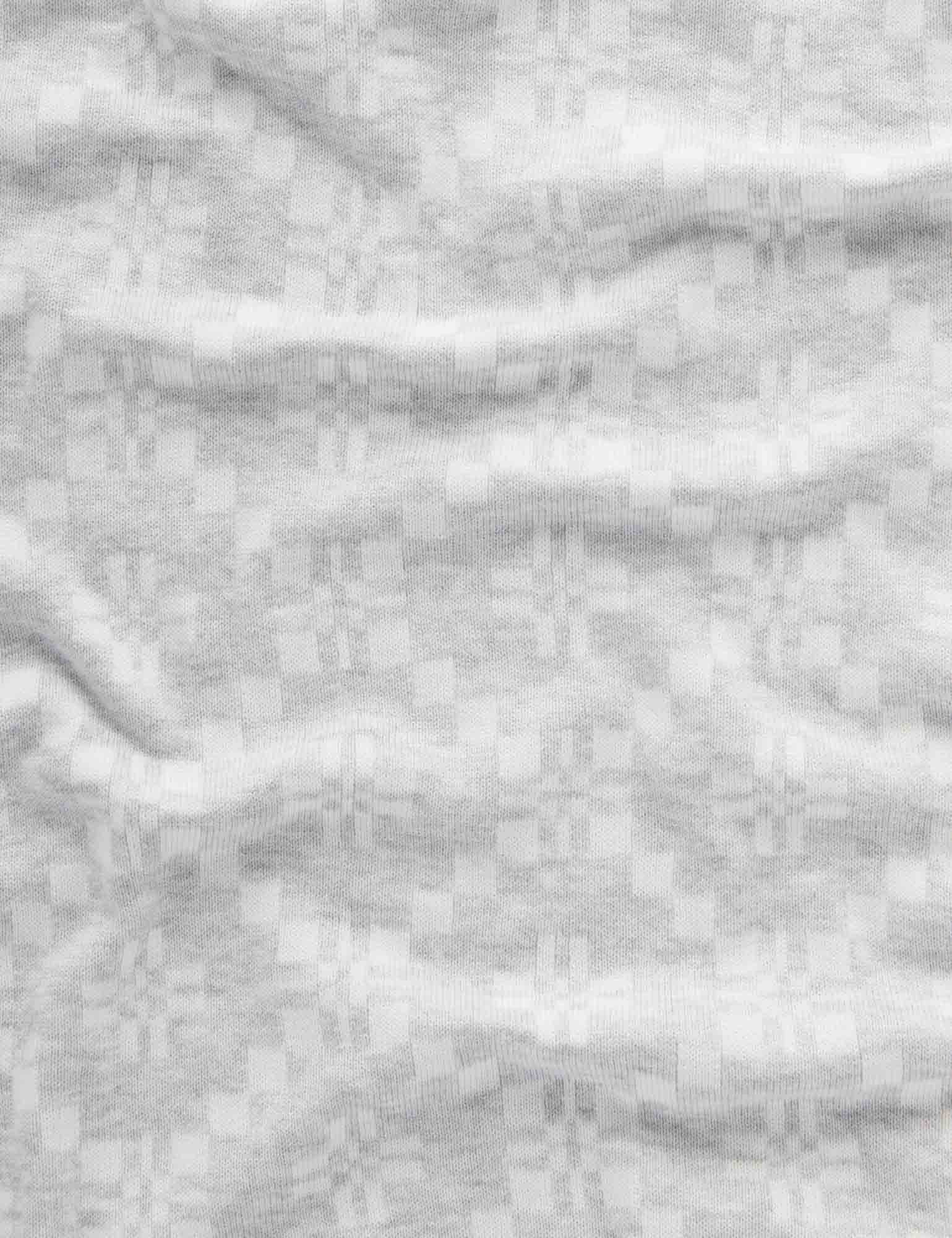Geometric Blanket - Pale Grey Geo Jacquard