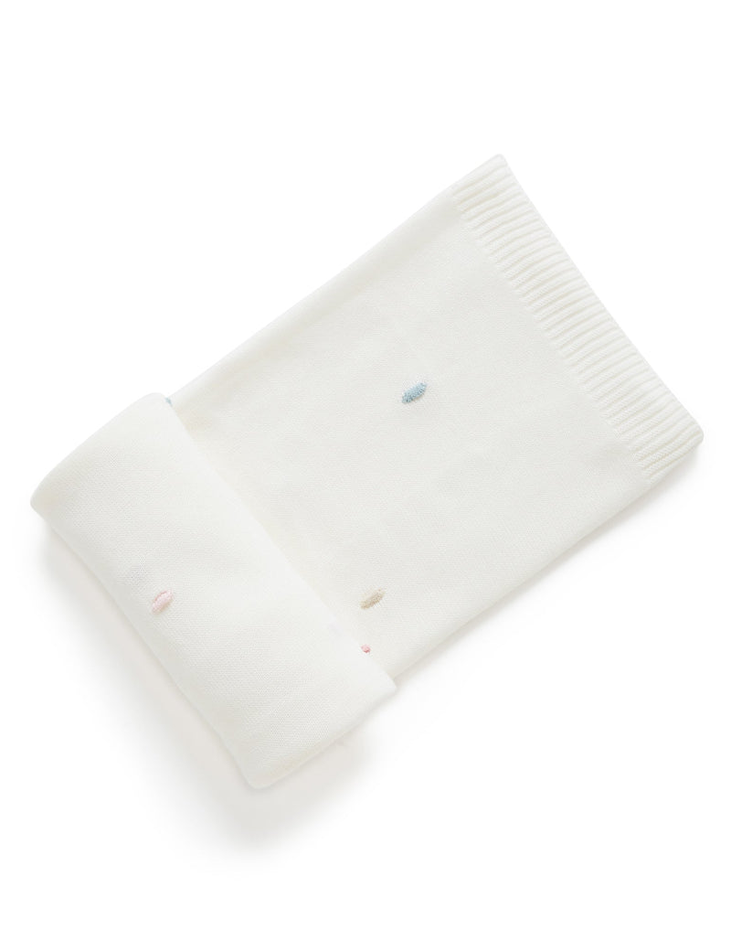 Polka Dot Blanket - Vanilla Pink