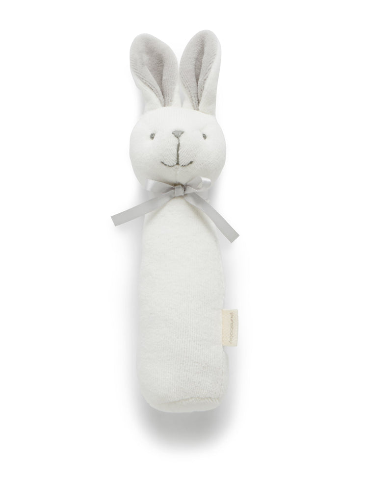 Bunny Stick Rattle - Vanilla