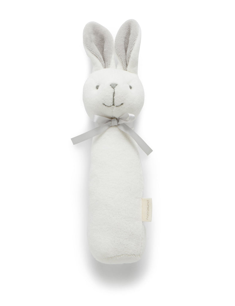 Bunny Stick Rattle - Vanilla