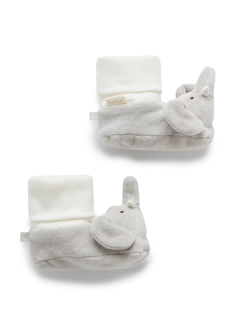 Elephant Bootie - Light Grey