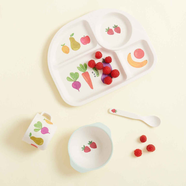 Dinnerware Set- Farmers Market - Fruit And Veggie Print