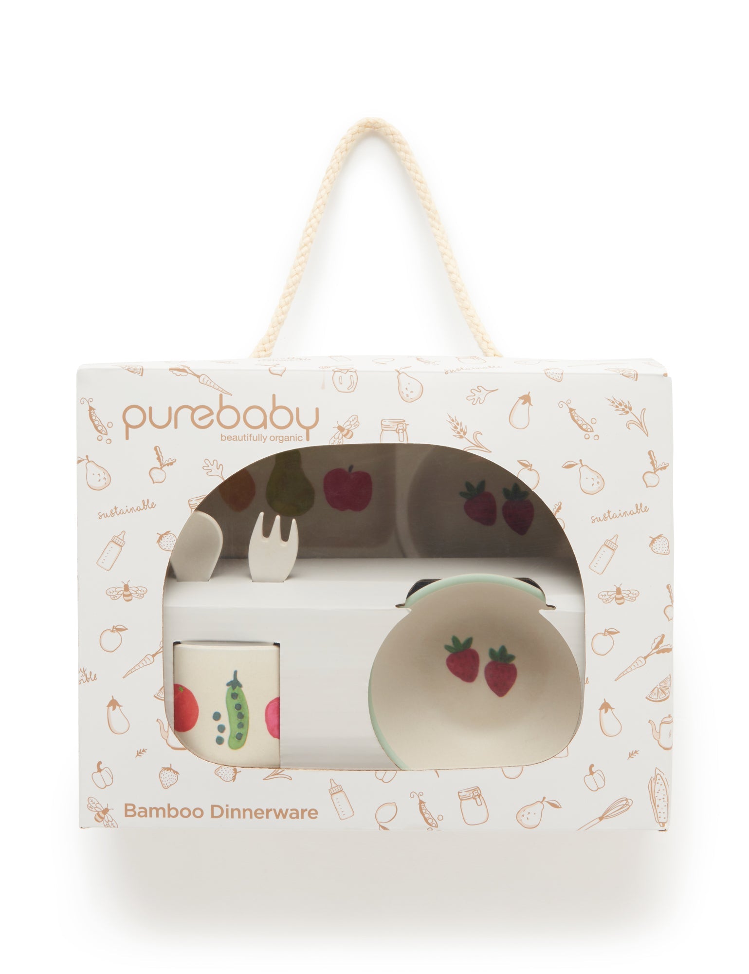 Dinnerware Set- Farmers Market - Fruit And Veggie Print