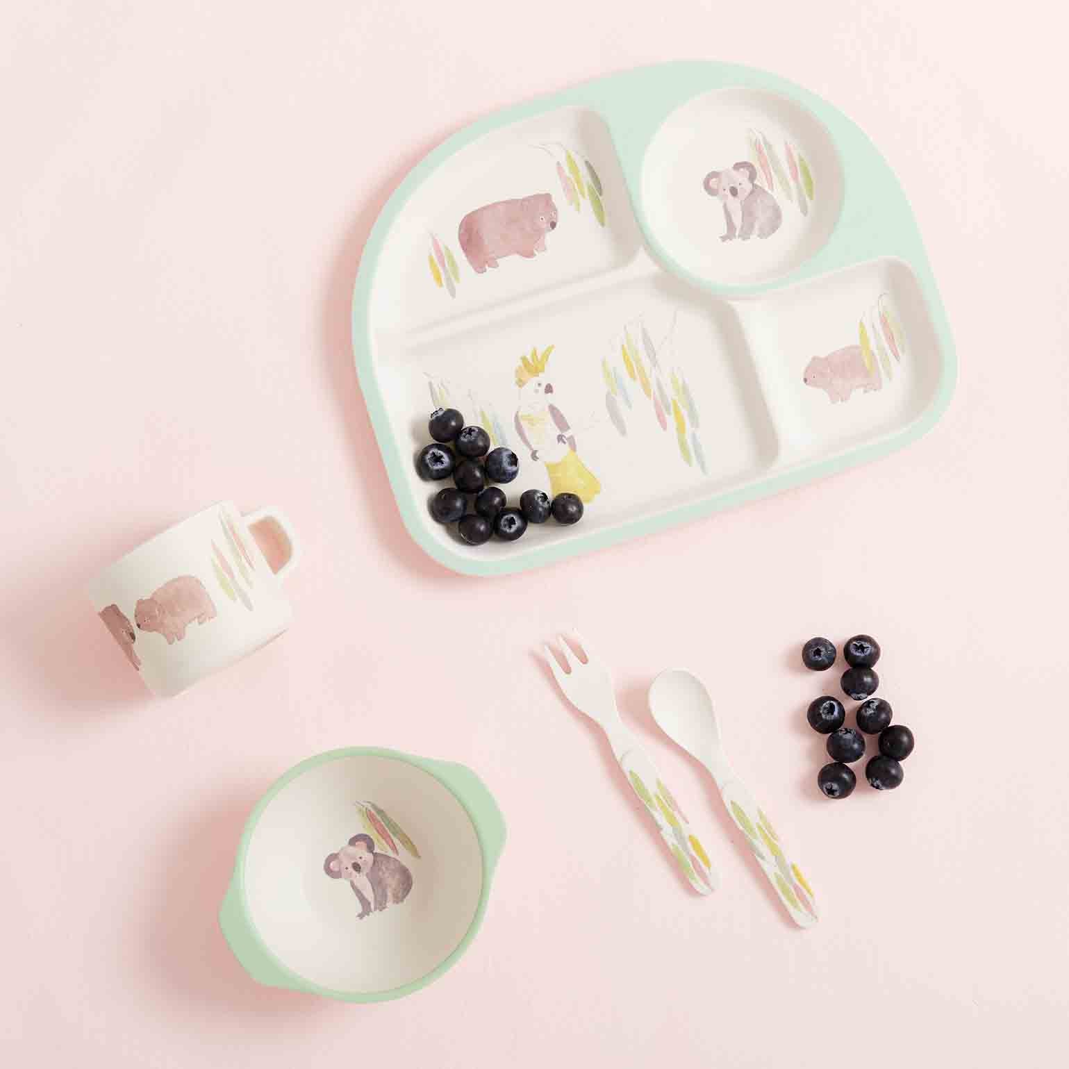 Dinnerware Set-Australiana - Australian Animals Print