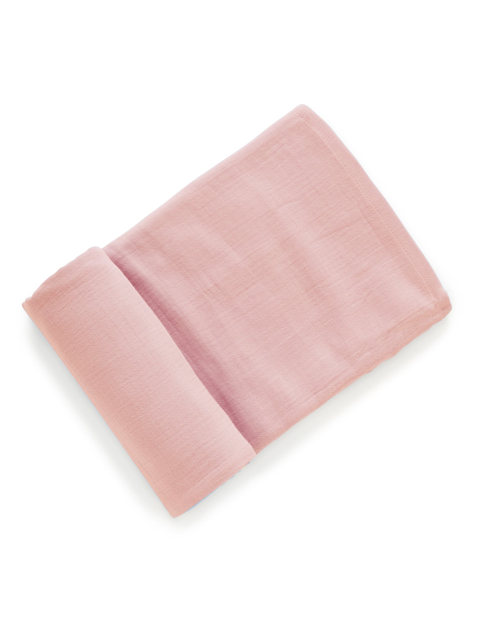 Crinkle Cotton Swaddle Blanket - Dusty Rose