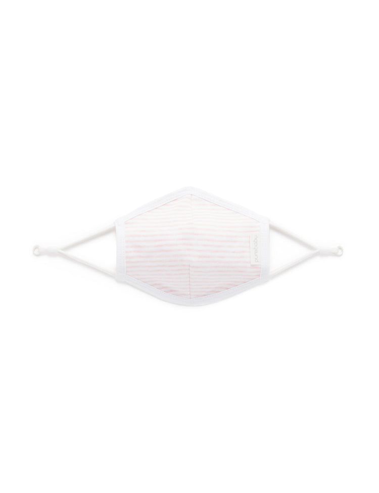 Kids Mask - Pale Pink Melange Stripe