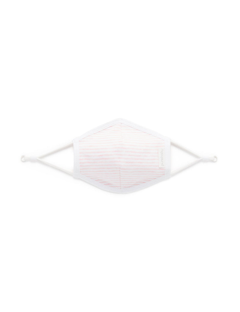 Kids Mask - Pale Pink Melange Stripe
