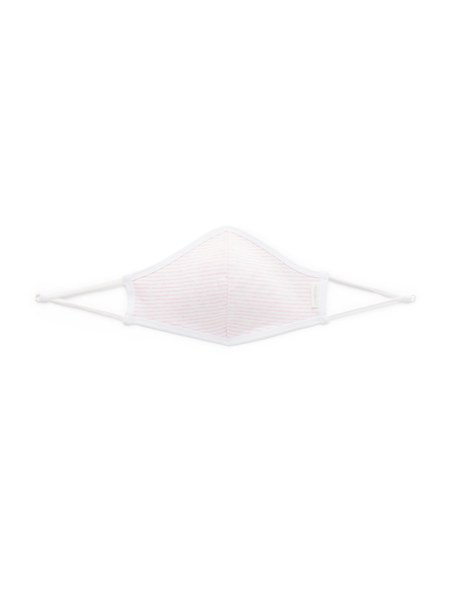 Adult Mask - Pale Pink Melange Stripe
