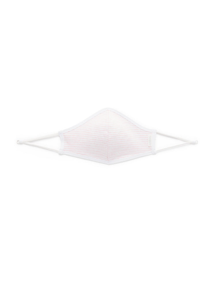 Adult Mask - Pale Pink Melange Stripe