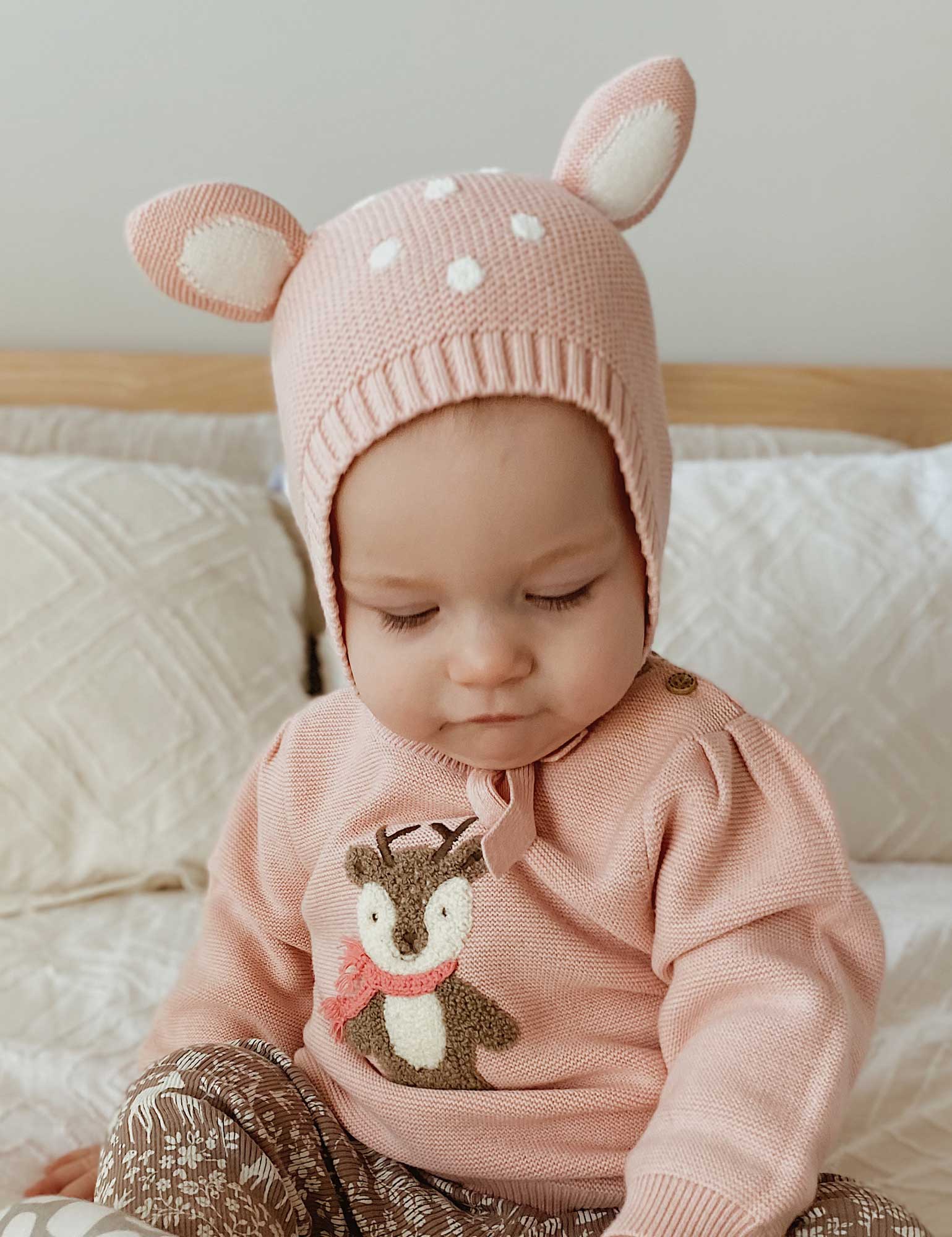 Fawn Beanie - Blush Melange