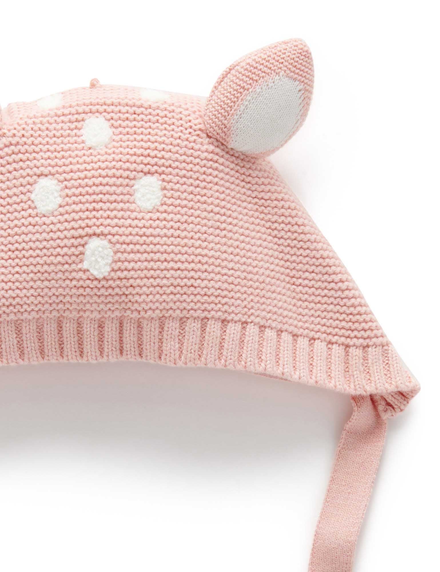 Fawn Beanie - Blush Melange