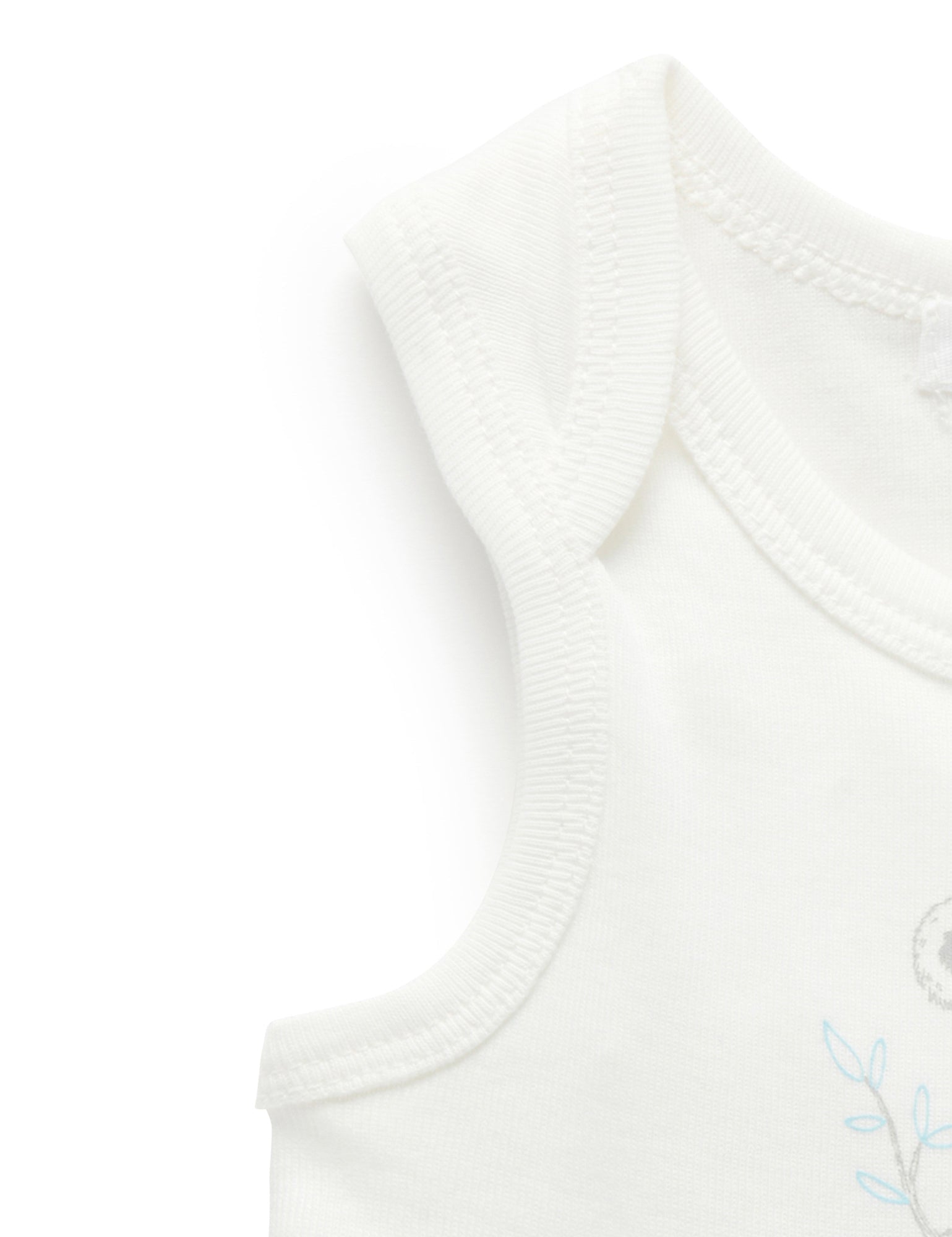 Australia Print Bodysuit - Vanilla