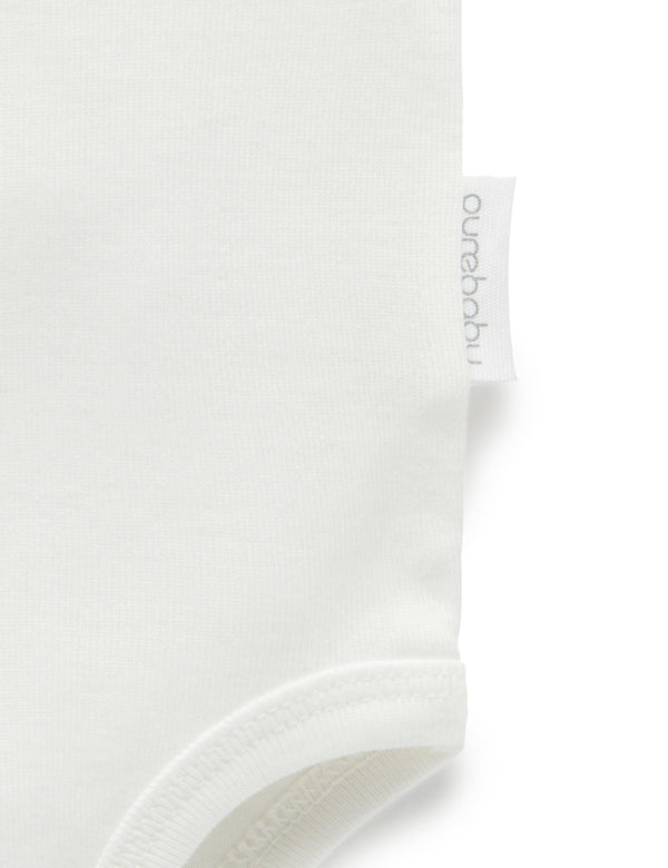 Australia Print Bodysuit - Vanilla