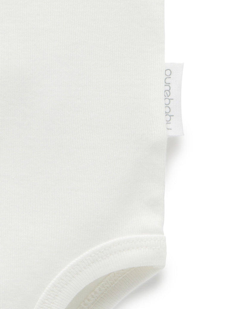 Australia Print Bodysuit - Vanilla