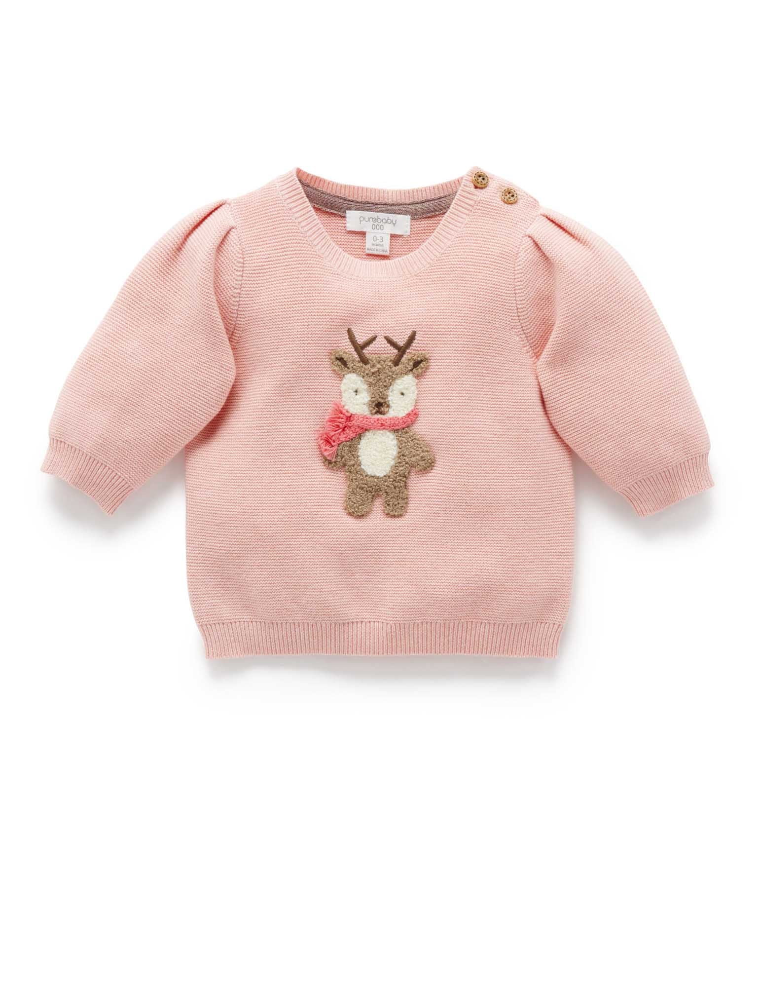 Little Fawn Jumper - Blush Melange