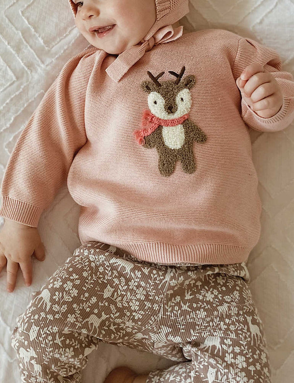 Little Fawn Jumper - Blush Melange