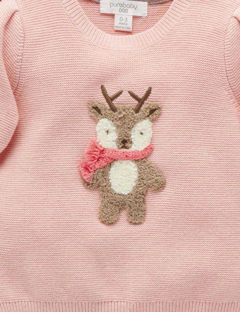 Little Fawn Jumper - Blush Melange