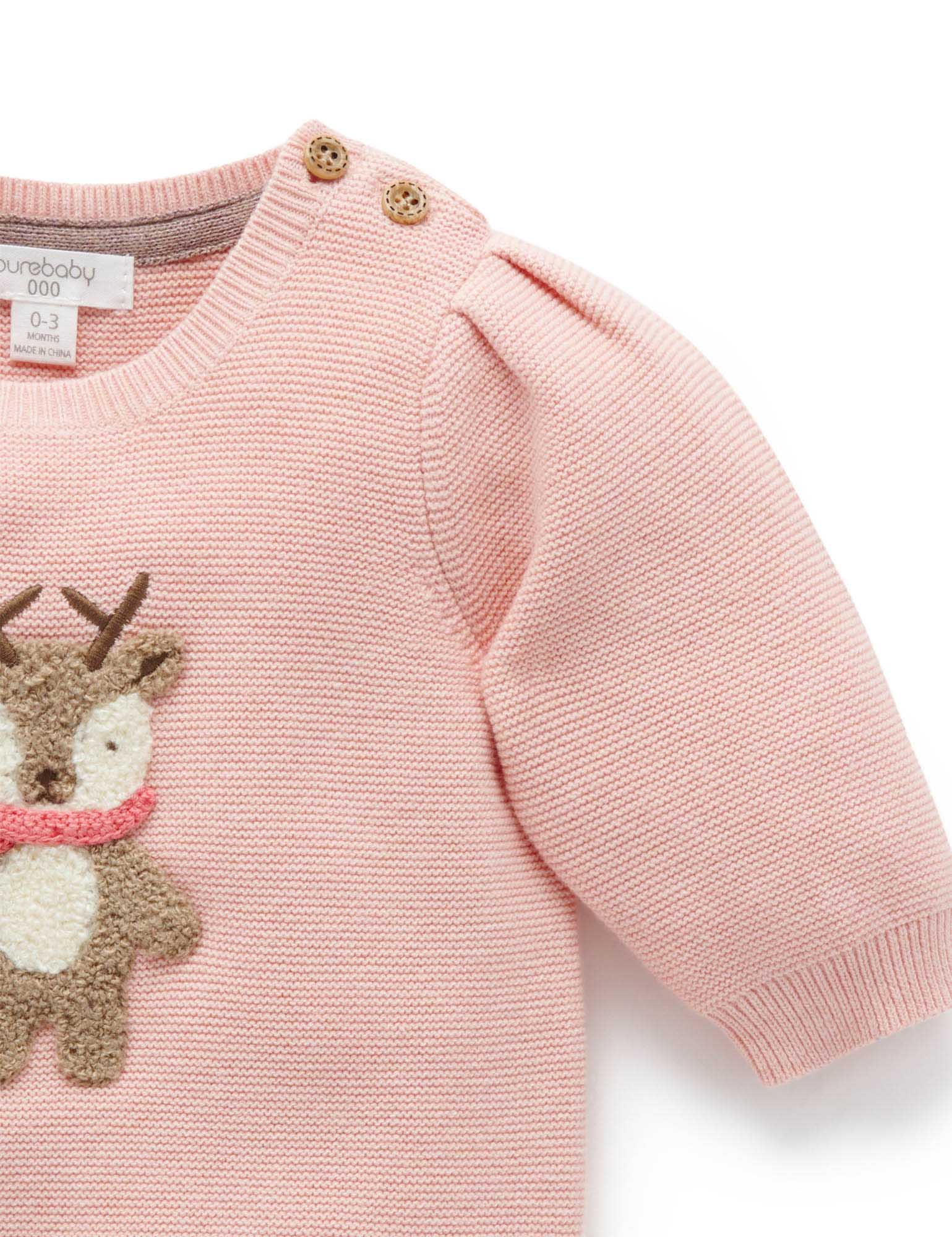 Little Fawn Jumper - Blush Melange