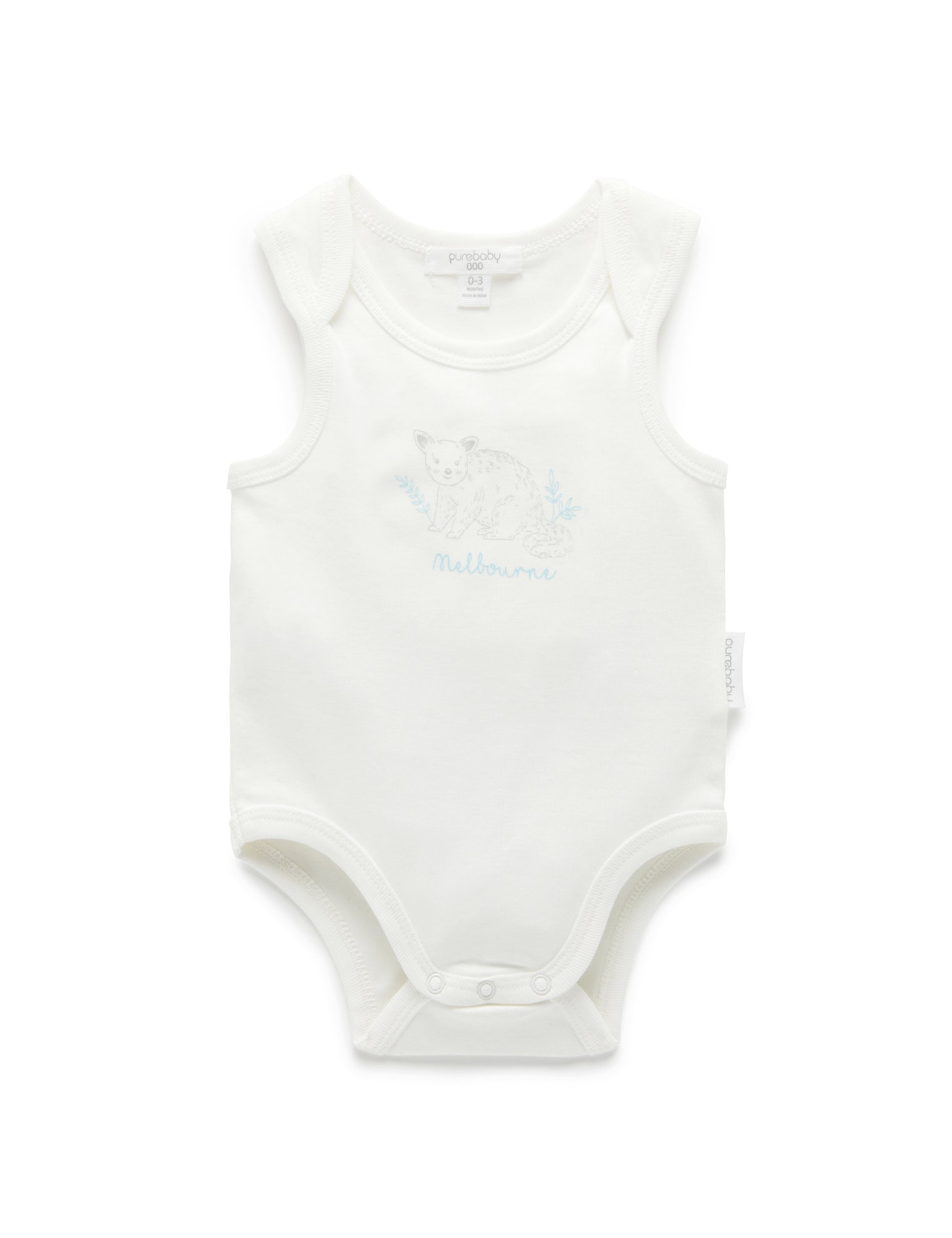 Melbourne Print Bodysuit - Vanilla
