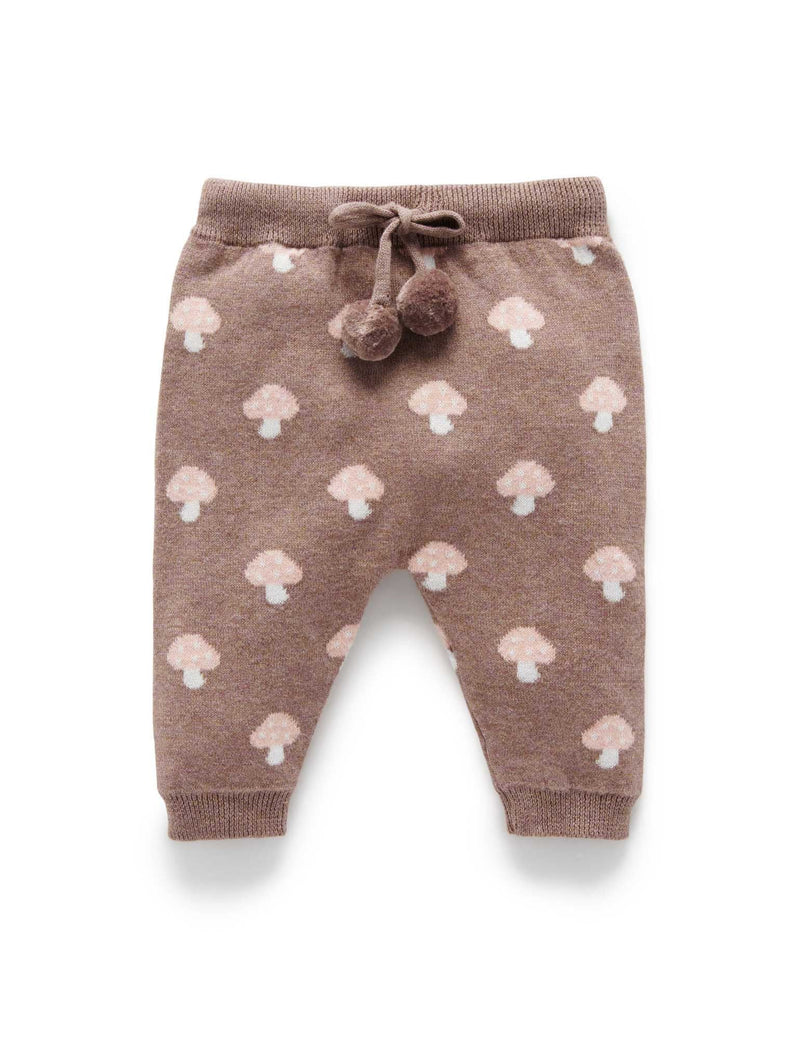 Mushroom Leggings - Mushroom Jacquard