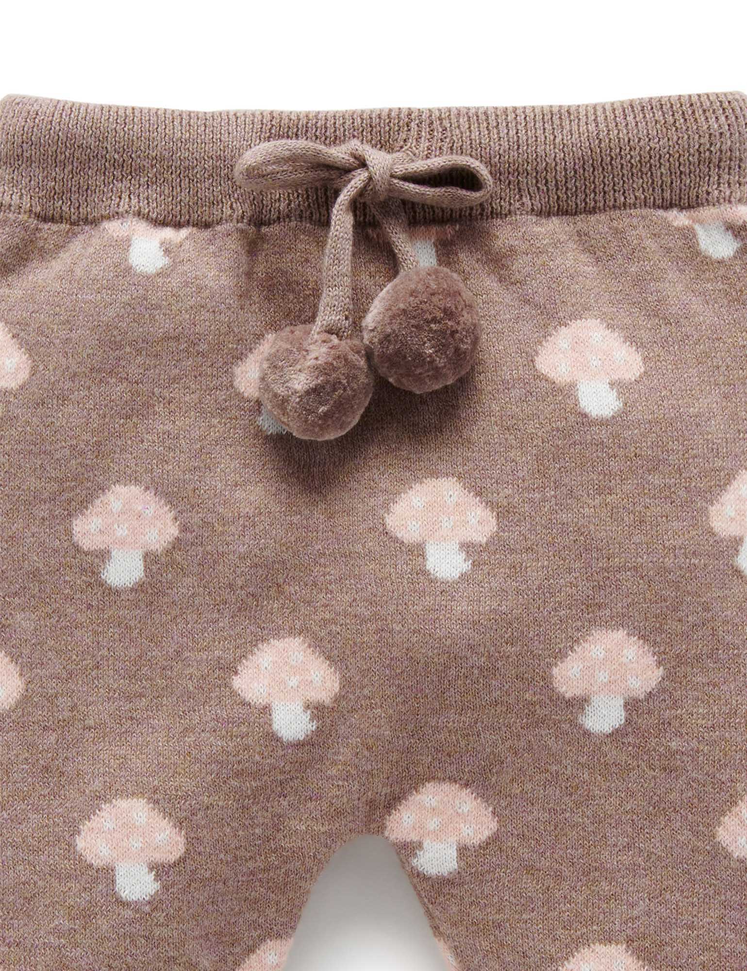 Mushroom Leggings - Mushroom Jacquard