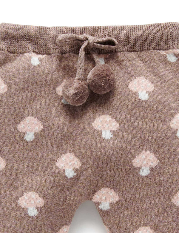 Mushroom Leggings - Mushroom Jacquard