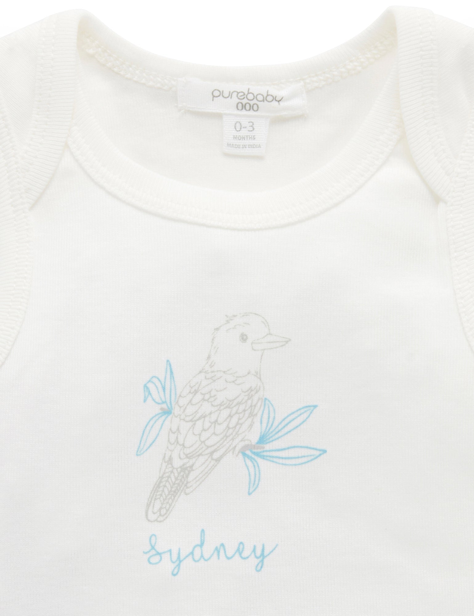 Sydney Print Bodysuit - Vanilla