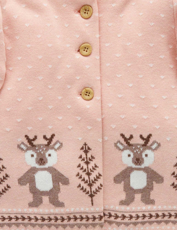 Padded Jacket - Little Fawn Fairisle