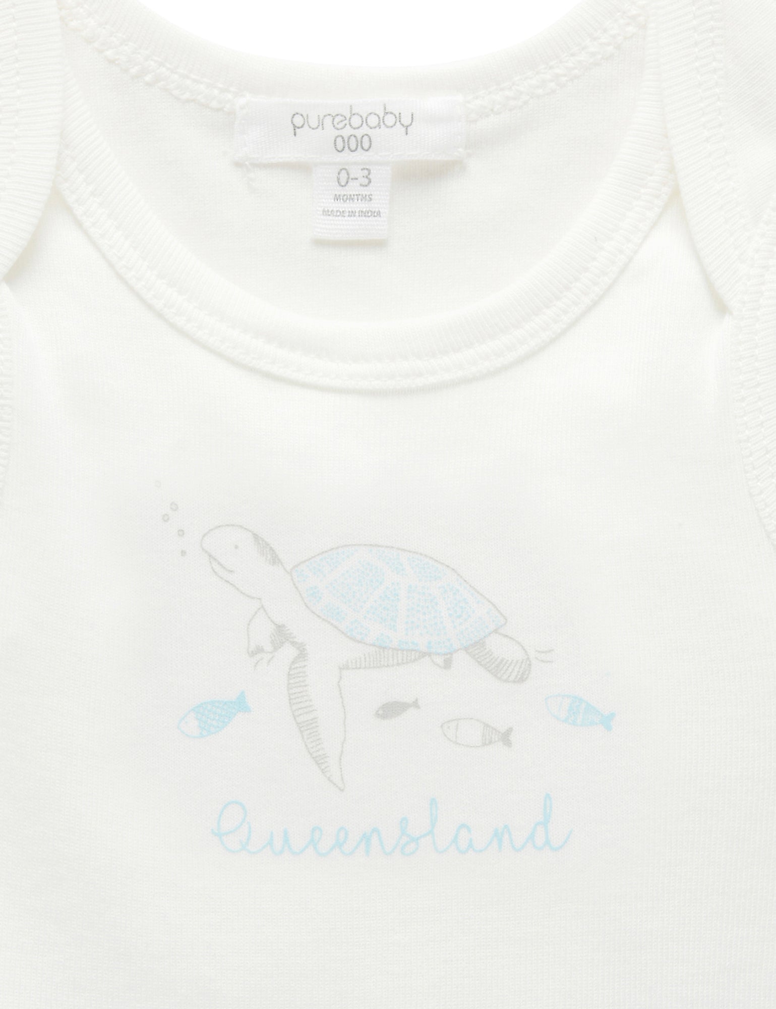 Queensland Print Bodysuit - Vanilla
