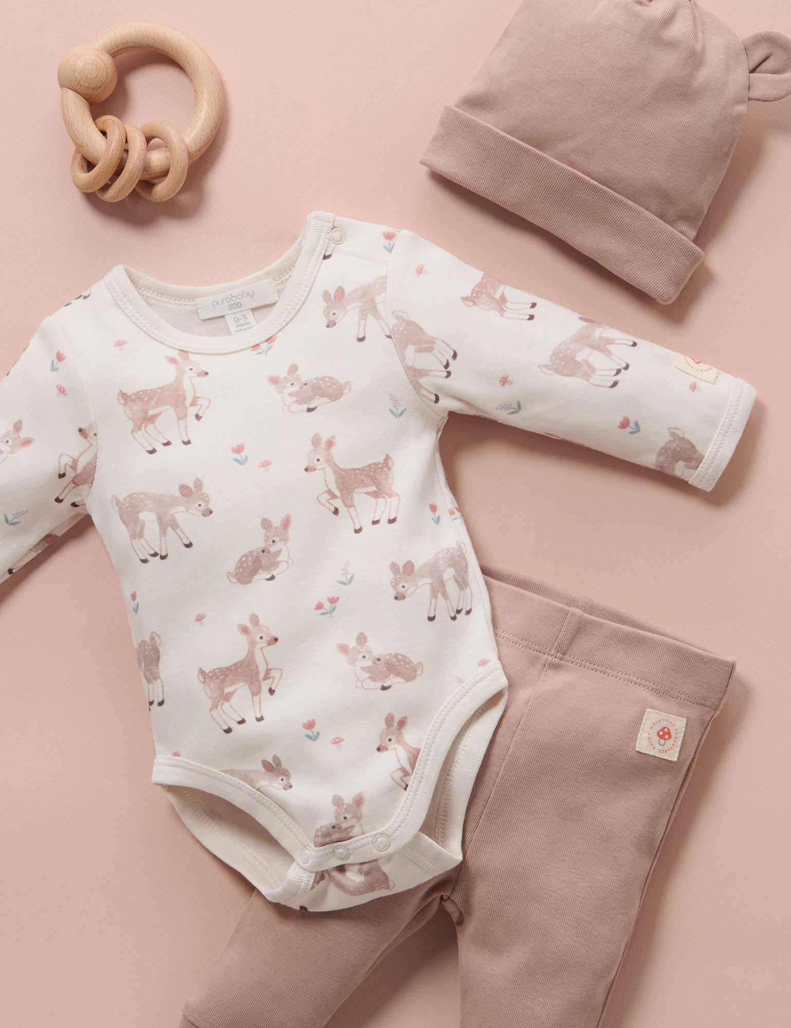 3 Piece Gift Set - Little Fawn Print