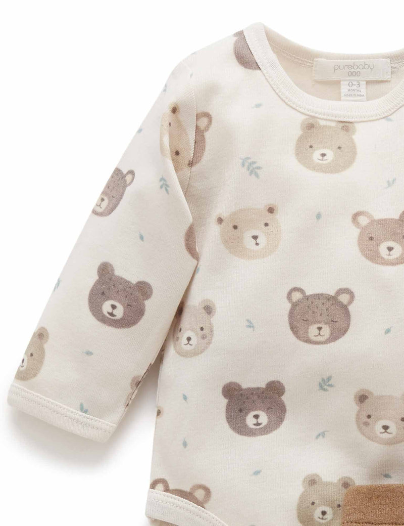 3 Piece Gift Set - Moody Bear Print