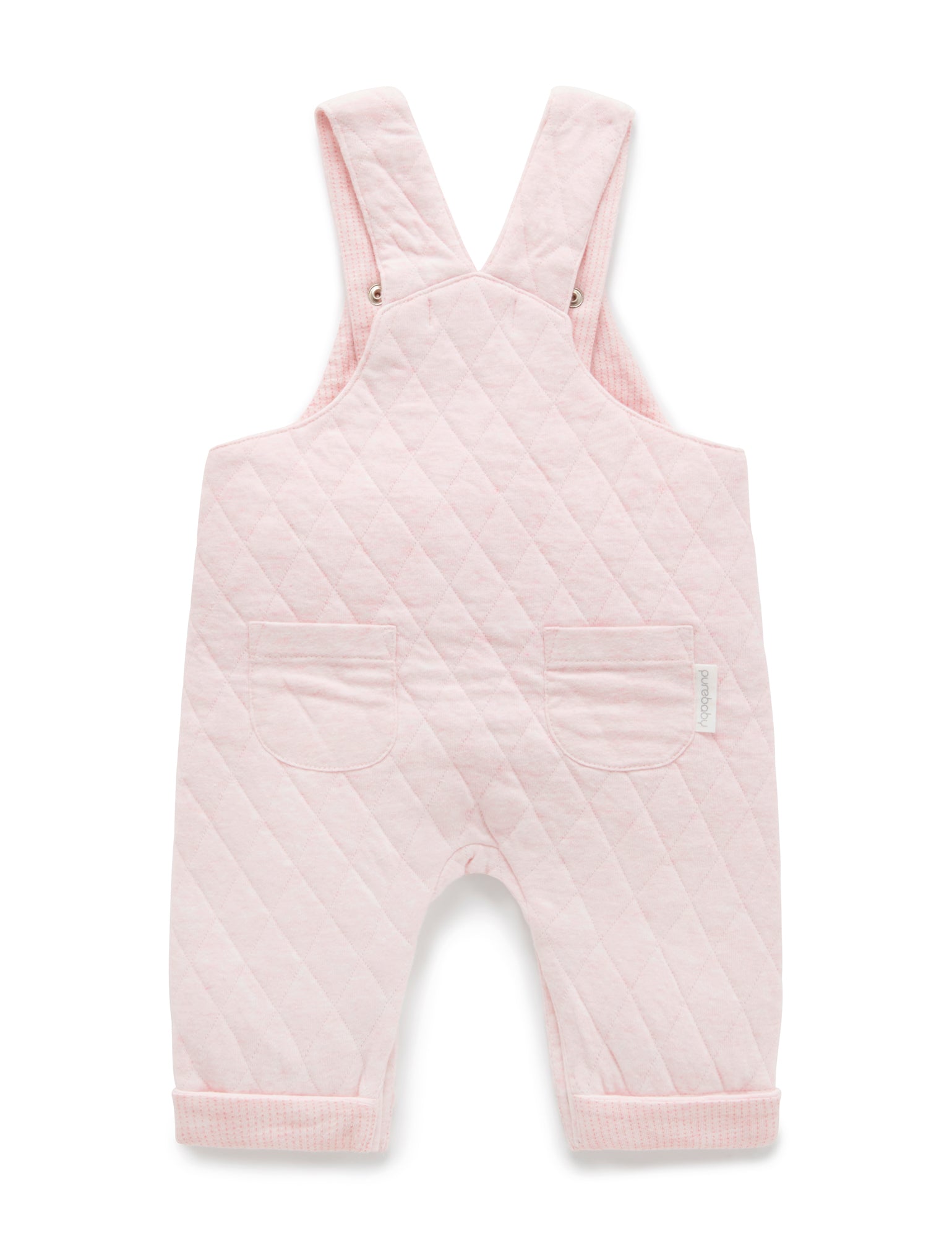 Quilted Overall - Soft Pink Melange