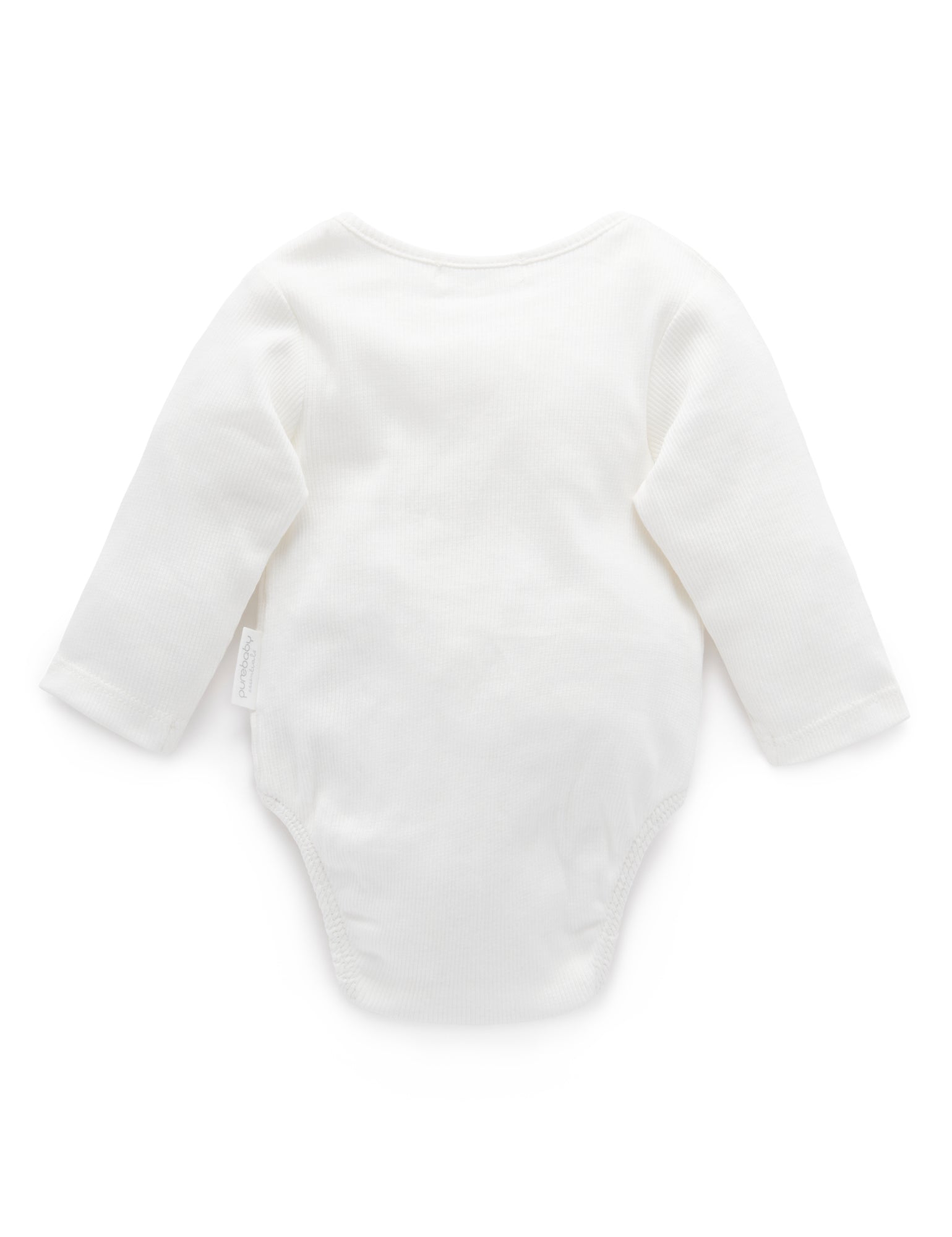 Ribbed Bodysuit Long Sleeve - Vanilla