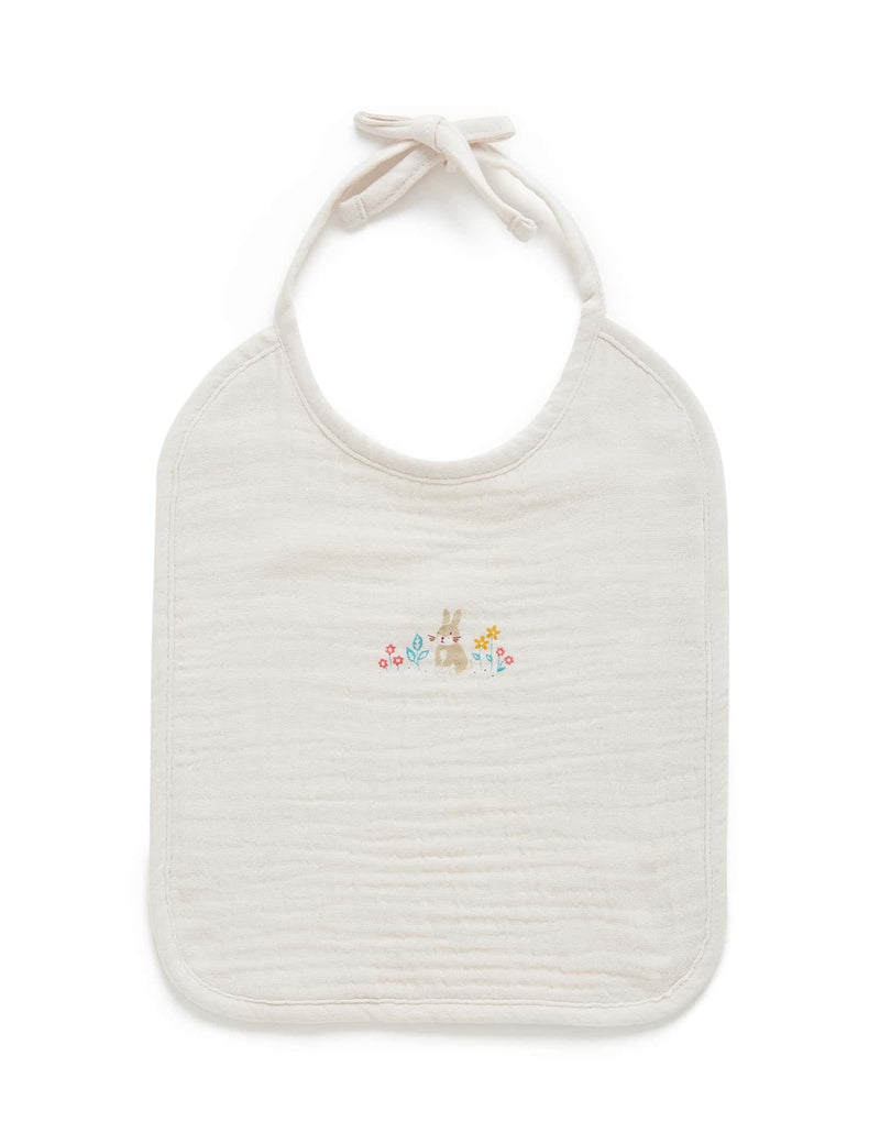 Flower Patch Bib - Cloud