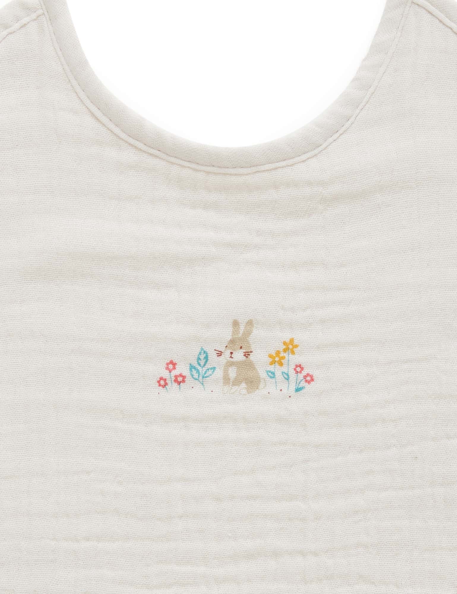 Flower Patch Bib - Cloud