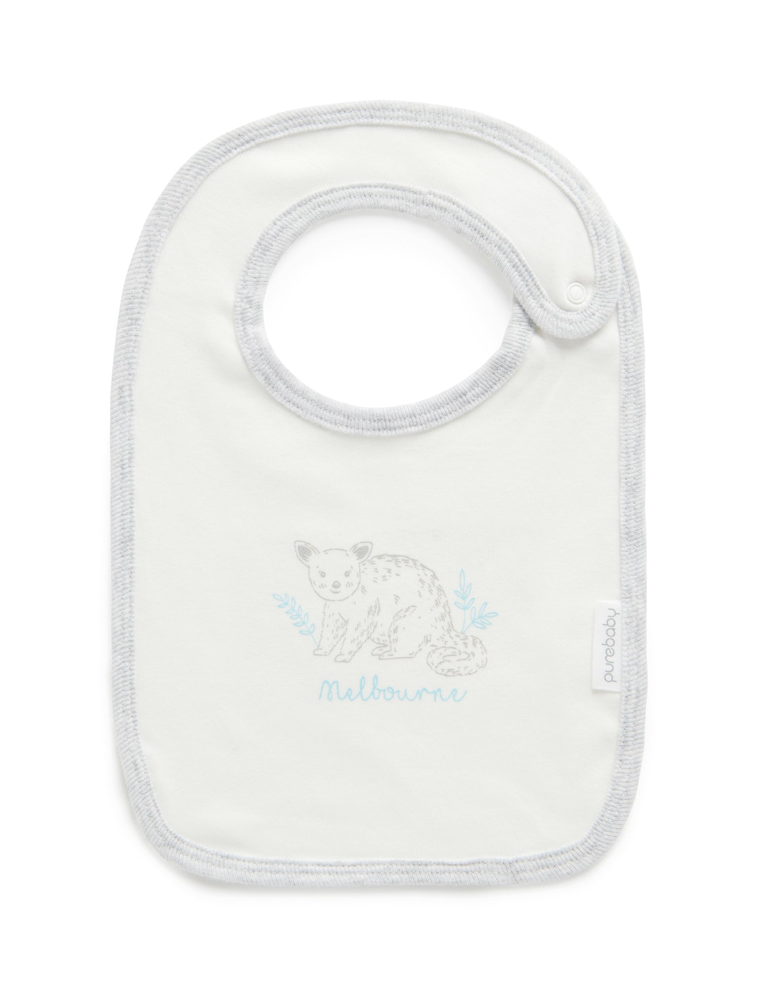 Melbourne Print Bib - Vanilla