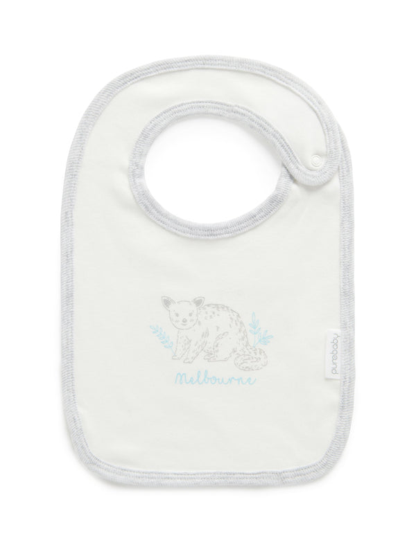 Melbourne Print Bib - Vanilla
